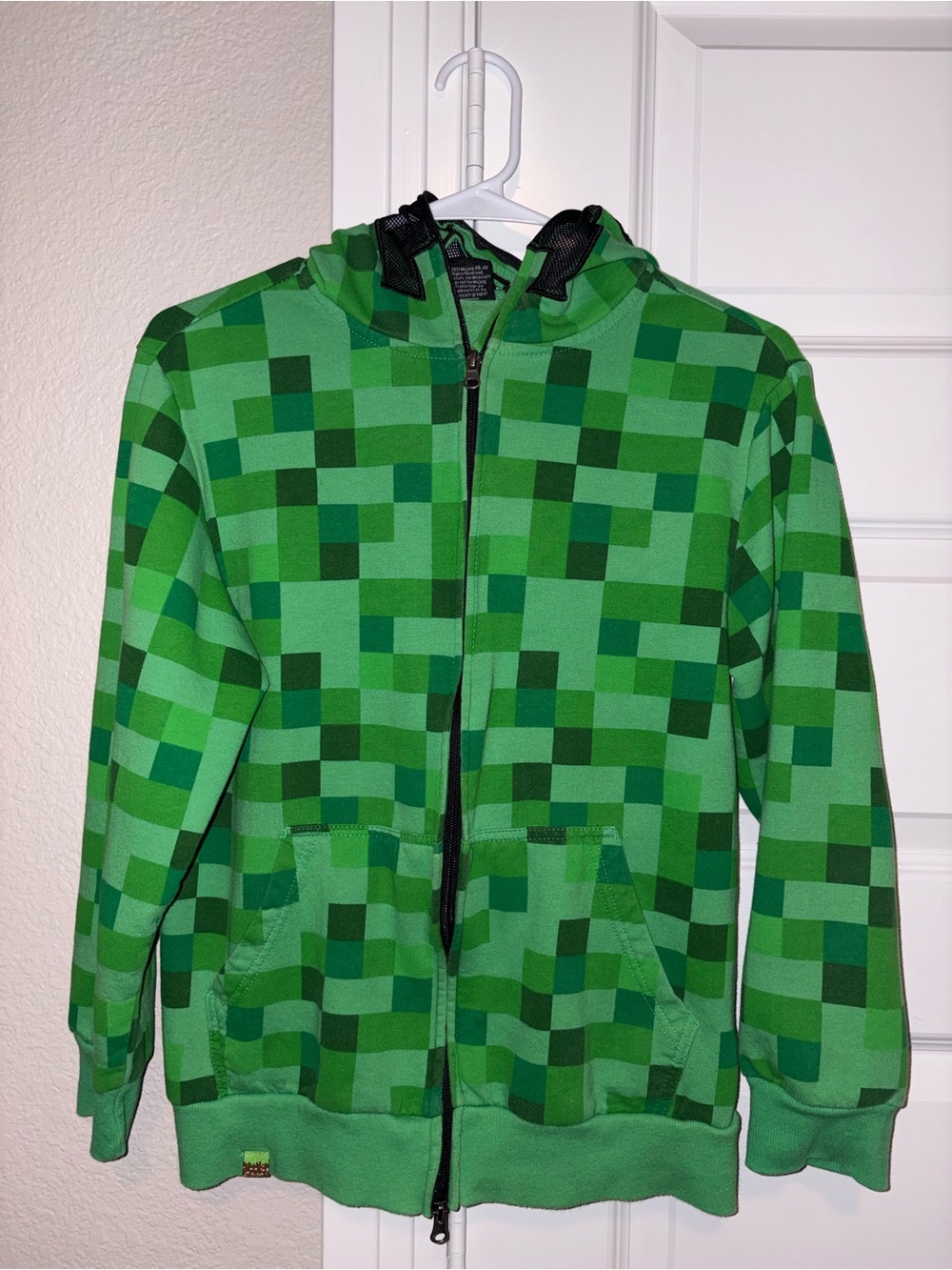 Boys Minecraft Creeper Zip Up Jacket